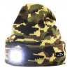 Cattara čiapka ARMY s LED svietidlom, USB nabíjanie