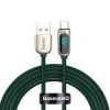 Kábel Baseus Display USB na typ C, 66 W, 2 m (zelený)