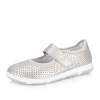 Dámske baleríny RIEKER 42455-60 strieborná S5 42