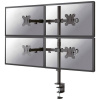 Neomounts FPMA-D550D4BLACK stolový držiak monitoru 33,0 cm (13) - 81,3 cm (32) sklápajúci, otočný, nakláňací, výškovo nastaviteľný; FPMA-D550D4BLACK