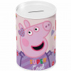 Luna: Peppa prasiatko valcovitá kovová pokladnička 10x15cm
