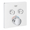 Grohe Grohtherm SmartControl - Termostatická vaňová batéria pod omietku s 2 ventilmi, mesačná biela 29156LS0