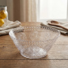 Plastová miska zdobená DAILY INTERNATIONAL HOME 24,5 cm transparentná
