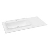 Sapho BRAHEA umývadlo 101x51,5cm (70+30cm), Rockstone, ľavé, biela matná BL101-70L