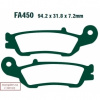 EBC - Brzdové doštičky YAMAHA YZ 125 X/Y/Z/A/B/D/E/F (2T) (08-15) FA450R