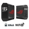 ASUS GT6 2-pack black Wireless AX10000 ROG Rapture Wifi 6 Tri-band Gaming Mesh System 90IG07F0-MU9A20