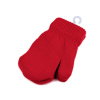 Detské pletené rukavice palčiaky - červená