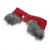 New Baby Rukávník 2v1 s kožušinkou red