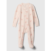 GAP 841428-14 Baby overal z organické bavlny Růžová - 6-9M