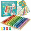 Drevená násobilka 3v1 Inlea4Fun MULTIPLICATION BOARD GAME