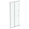 Ideal Standard i.Life - Posuvné sprchové dvere, dvojdielne, 90 cm, silver bright/číre sklo T4856EO
