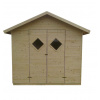Záhradný drevený domček 2,7x3,9m, (16mm) s oknami, ZARAGOZA (Záhradný drevený domček ZARAGOZA (16mm) s oknami, rozmer 2,7 x 3,9m, v.2,2m)