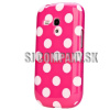 Silikónový obal Samsung Galaxy S III Mini – Polka – ružová