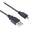 Kábel USB PREMIUMCORD 2.0 Prepojenie A-Micro B. 2 m (čierna)