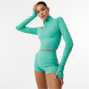 USA Pro x Sophie Habboo Mid quarter Zip Top Dusky Green 16 (44)