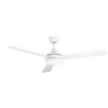 Eglo Stropný ventilátor s LED osvetlením Sesimbra, 19 W, ø 132 cm, biely, 35079
