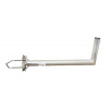 TIPA 14561002 Anténní držák 50cm na stožár s vinklem, rozteč třmenu 100mm, trubka 42/2mm, výška 16cm žár.