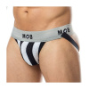 Jockstrap Mob Classic bielo-čierny – veľkosť S Erotické prádlo