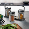GEFU X-Plosion 3 ks. - sklenené nádoby na korenie so stojanom