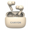 Canyon TWS-10, On Go, 10 ANC, True Wireless Bluetooth slúchadlá do uší, nabíjacia stanica v kazete, béžové CNS-TWS10BG