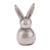 Zajíc HOPPY, soška, hliník, 5x5x10cm, stříbrná (DOPRODEJ)|Ego Dekor