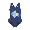 Dívčí jednodílné plavky Color Kids Dark denim Velikost: 104