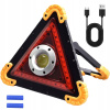 Výstražný trojuholník LED multifunkčná lampa 1x dióda COB powerbanka