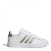 adidas Womens Grand Court Sneakers Wht/Platin 5 (38)