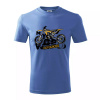 Motocross my world - Tričko detské bavlnené - 146 cm/10 rokov ( Svetlomodrá )