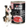 Pan Mięsko mokré krmivo pre psov, moriak s hovädzinou, pre šteňatá, 400 g