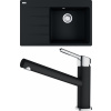 Set Franke G233 (dřez CNG 611-78 TL/7 Onyx + baterie FC 3054.071 ORBIT Chrom/Onyx) 114.0650.838