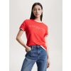 Tommy Hilfiger dámske červené tričko WW0WW40276 S