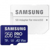 Pamäťová karta Samsung Micro SDXC PRO Plus 256GB UHS-I U3 (180R/130W) + SD adaptér (MB-MD256SA/EU)