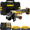 DEWALT 18V XR 125 mm aku uhlová brúska , 2x 5,0 Ah POWERSTACK DCG405H2T-QW