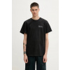 Bavlnené tričko Fjallraven Fjällräven Heavy Classic T-shirt pánske, čierna farba, s potlačou, F12600232
