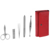Zwilling TWINOX Asian Competence Neat s leather case, red, 5 pc.