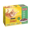 Nestlé Friskies cat Multipack hovädzie, kura, tuniak, treska kapsička 12x85 g