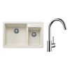 Set Blanco Legra 8 + Blanco Mida Chróm biela soft