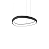Závesný oválny luster GEMINI SP D42 v čiernej farbe | Ideal Lux