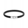 Rebel & Ružové RR-L0174-S-M Bracelet Xtra Small Braided Black
