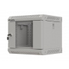 LANBERG RACKOVÁ SKŘÍŇ 10'' NÁSTĚNNÁ 4U/300X300 (FLAT PACK) S PROSKLENÝMI DVEŘMI ŠEDÁ