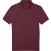B&C | My Eco Polo 65/35, Piqué polo, červená burgundy, XL