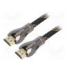 Cable HDMI 2.1 HDMI plug,both sides polyamide 1m black 28AWG