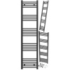 Vodný kúpeľňový radiátor Granitan 627 W 600 x 1400 mm čierny