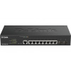 D-Link DGS-2000-10P Managed PoE switch, 8x GbE PoE+, 2x SFP, PoE 65W, fanless