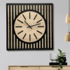 Štýlové drevené hodiny na stenu - Minimal Vyberte si rozmer výrobku:: 33x33, Vybrať dekor:: Dub Hamilton prírodný (H3303)