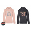 Mikiny Best Friend silver/rose gold
