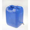 Kanister na benzín - Nádoba na vodu s kovou 20 l HDPE Tap (Nádoba na vodu s kovovým kohútikom 20L HDPE)