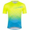 FORCE dres MTB ANGLE, krátky rukáv, fluo-modrý, Variant M