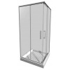 Jika Lyra plus Sprchovací kút 78-80x78-80 cm, biela/číre sklo H2513810006681